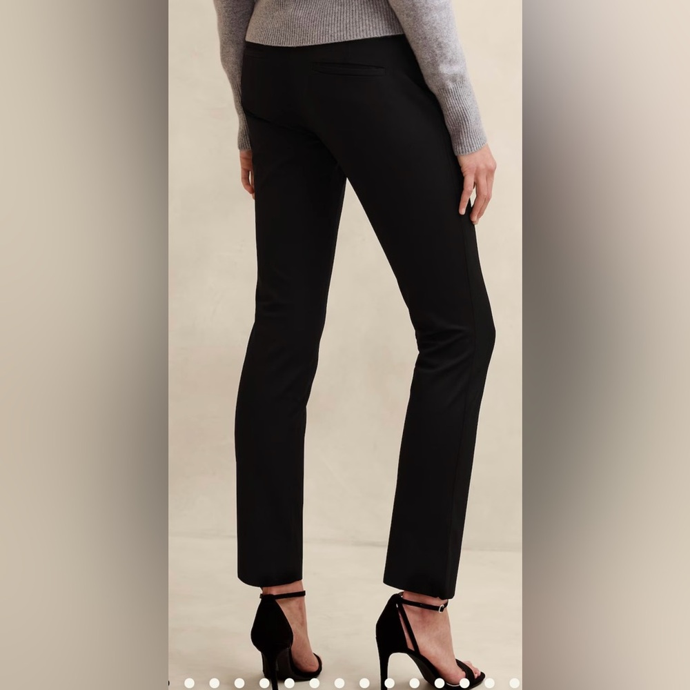 Banana Republic Black Sloan Slim Pant Size 8 Petite